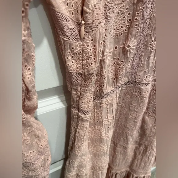 Like new Loveshackfancy pink cheri dress in Sz 10 - Picture 4 of 9